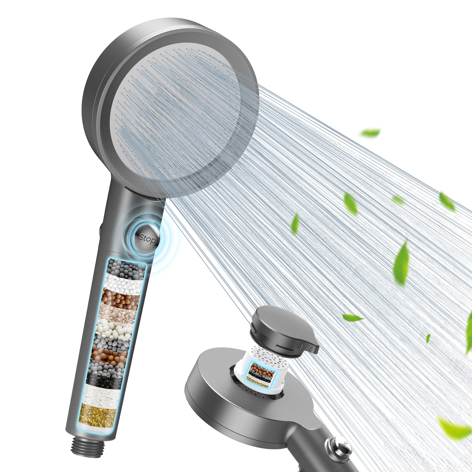 FEELSO Dual-Filter High-Pressure Shower Head(Sales restricted to Europe only)